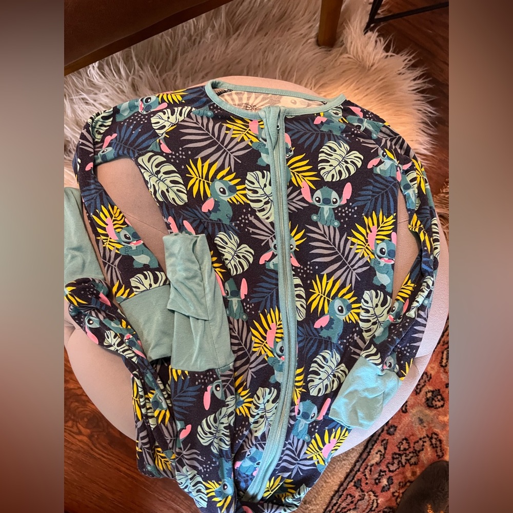 Little sleepies stitch bamboo pajamas